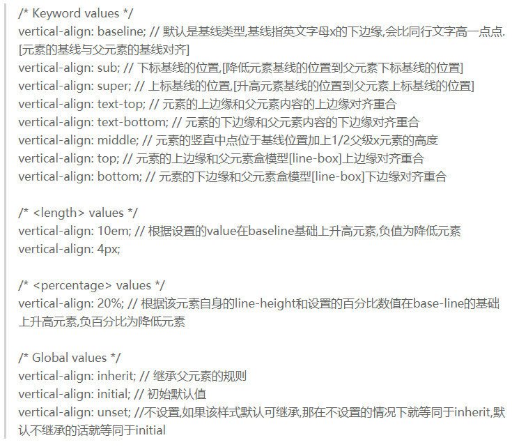 CSS的vertical-align怎么写  css 第1张