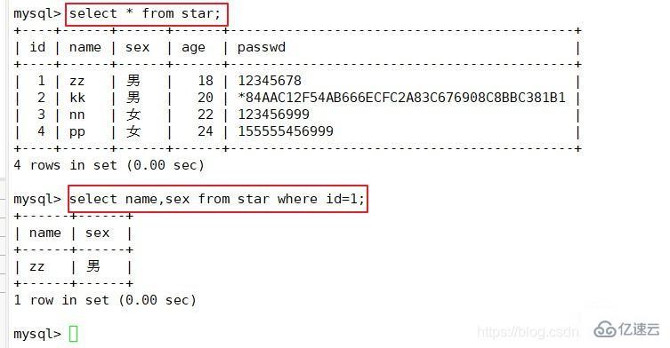 MySQL数据库的基本命令有哪些  mysql 第10张